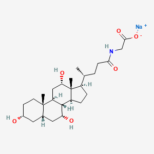 Chemical structure of Sodium glycocholate