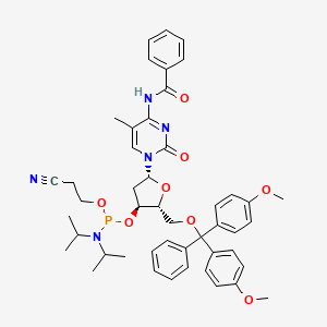 Chemical structure of DMT-5Me-dC(Bz)-CE Phosphoramidite