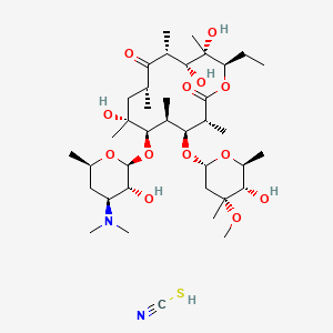 Chemical structure of Erythromycin thiocyanate