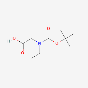 Chemical structure of Boc-N-Ethylglycine
