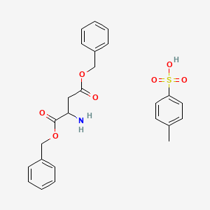 Chemical structure of Dibenzyl aspartate 4-methylbenzenesulfonate