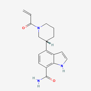 Chemical structure of (R)-Elsubrutinib