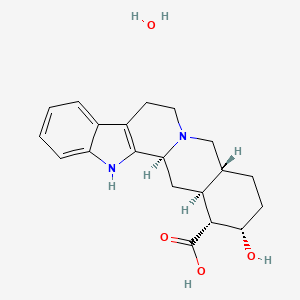 Chemical structure of Yohimbic acid hydrate