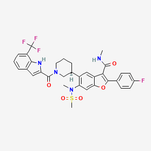 Chemical structure of JBJ-09-063 TFA