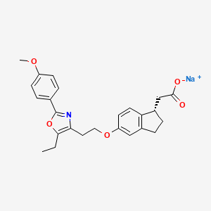 Chemical structure of DB-959 sodium