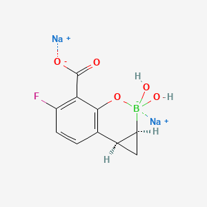 Chemical structure of (1R,2S)-Xeruborbactam disodium