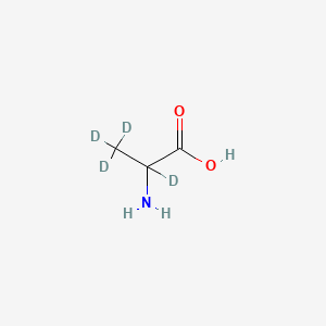 Chemical structure of Alanine-2,3,3,3-d4