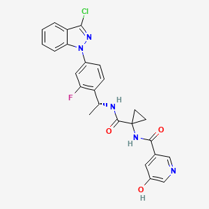 Chemical structure of AMXI-5001 hydrochloride