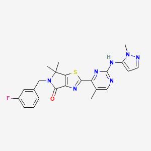 Chemical structure of ERK1/2 inhibitor 7