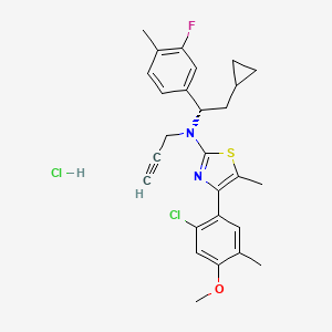 Chemical structure of Crinecerfont hydrochloride
