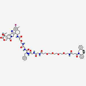 Chemical structure of DBCO-PEG4-GGFG-Exatecan