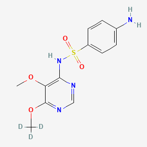 Chemical structure of Sulfadoxine D3