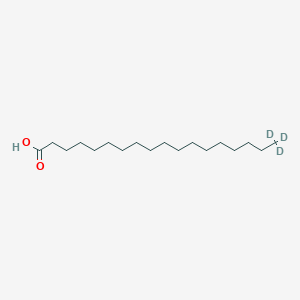 Chemical structure of Stearic acid-d3