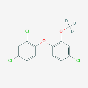 Chemical structure of Triclosan-methyl-d3