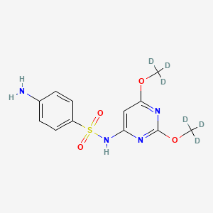 Chemical structure of Sulfadimethoxine-d6