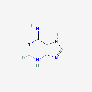 Chemical structure of Adenine-d1