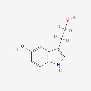 Chemical structure of 5-Hydroxytryptophol-d4