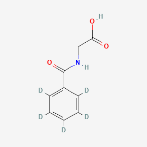 Chemical structure of Hippuric acid-d5