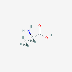 Chemical structure of L-Alanine-13C2