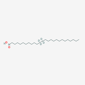 Chemical structure of Hexacosanoic acid-d4