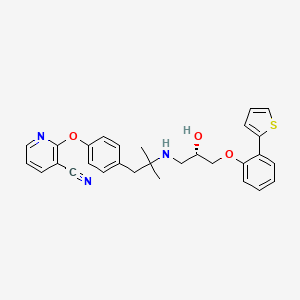 Chemical structure of Lubabegron
