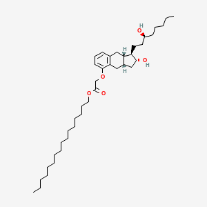 Chemical structure of Treprostinil palmitil