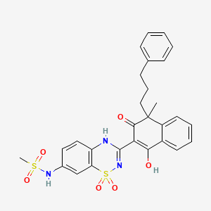 Chemical structure of DBCO-NHCO-S-S-NHS ester