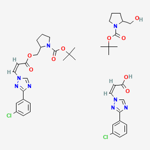Chemical structure of Nutlin-C1-amido-PEG4-C2-N3