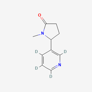 Chemical structure of (Rac)-Cotinine-d4
