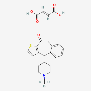 Chemical structure of Ketotifen-d3 fumarate