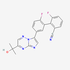 Chemical structure of TPA-023B