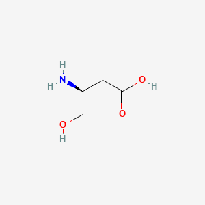 Chemical structure of (S)-3-Amino-4-hydroxybutanoic acid