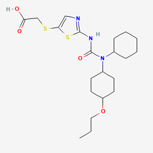 Chemical structure of Cadisegliatin