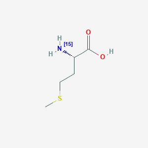 Chemical structure of L-Methionine-15N