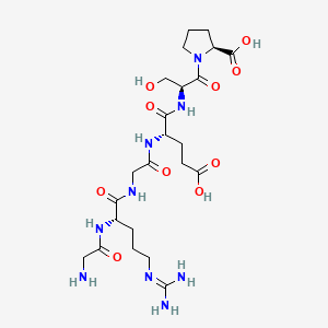 Chemical structure of GRGESP