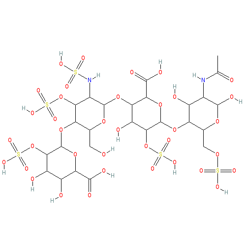 Chemical structure of Enoxaparin