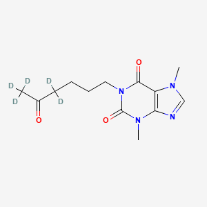 Chemical structure of Pentoxifylline-d5