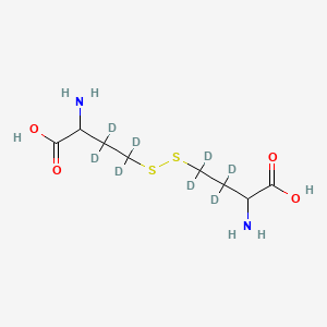 Chemical structure of DL-Homocystine-3,3,3',3',4,4,4',4'-d8