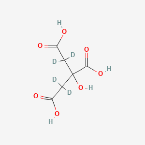 Chemical structure of Citric acid-d4