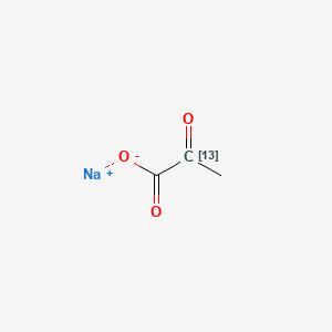 Chemical structure of Pyruvic acid 13C sodium