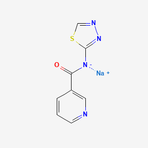 Chemical structure of TGN-020 sodium
