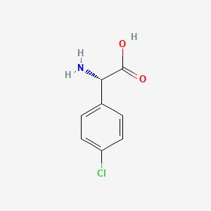 Chemical structure of H-Phg(4-Cl)-OH
