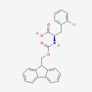 Chemical structure of Fmoc-D-Phe(2-Cl)-OH