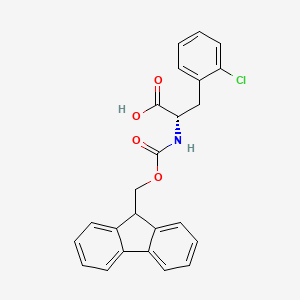 Chemical structure of Fmoc-Phe(2-Cl)-OH