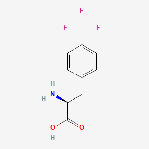 Chemical structure of 4-(Trifluoromethyl)-L-phenylalanine