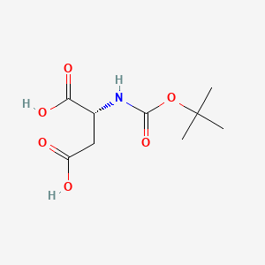 Chemical structure of Boc-D-Aspartic acid