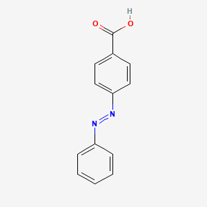 Chemical structure of 4-Phenylazobenzoic acid