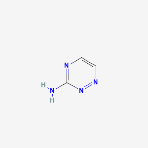 Chemical structure of 3-Amino-1,2,4-triazine