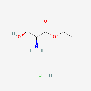 Chemical structure of Ethyl L-threoninate hydrochloride