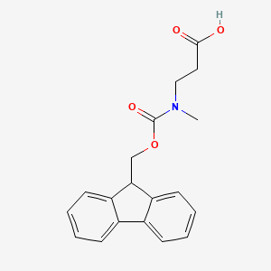 Chemical structure of Fmoc-N-methyl-beta-alanine